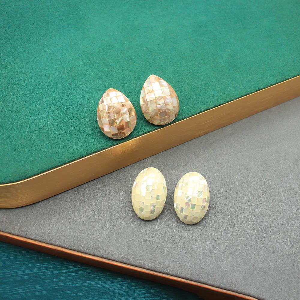 Natural Deep Sea Shell Niche Design 925 Silver Needle Light Luxury Style High-end Earrings
