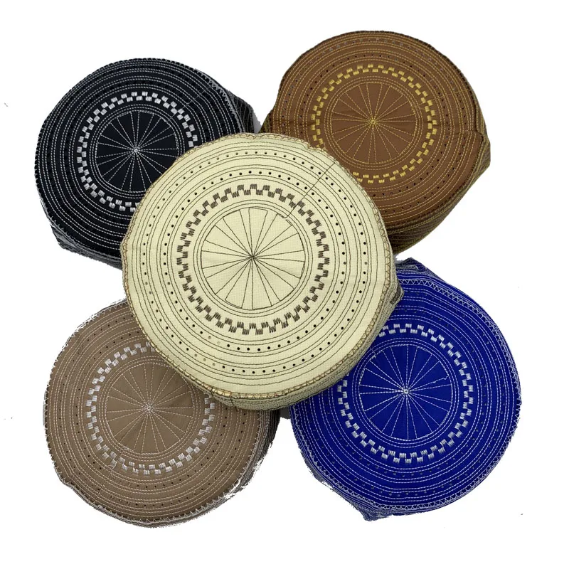 Cotton Nam Hồi Giáo Cầu Nguyện Nón Nam Đầu Lâu & Beanies Bộ Đội Hồi Giáo Ramadan Mũ Người Do Thái Kippah Homme Nón Ả Rập Nam mũ Lưỡi Trai