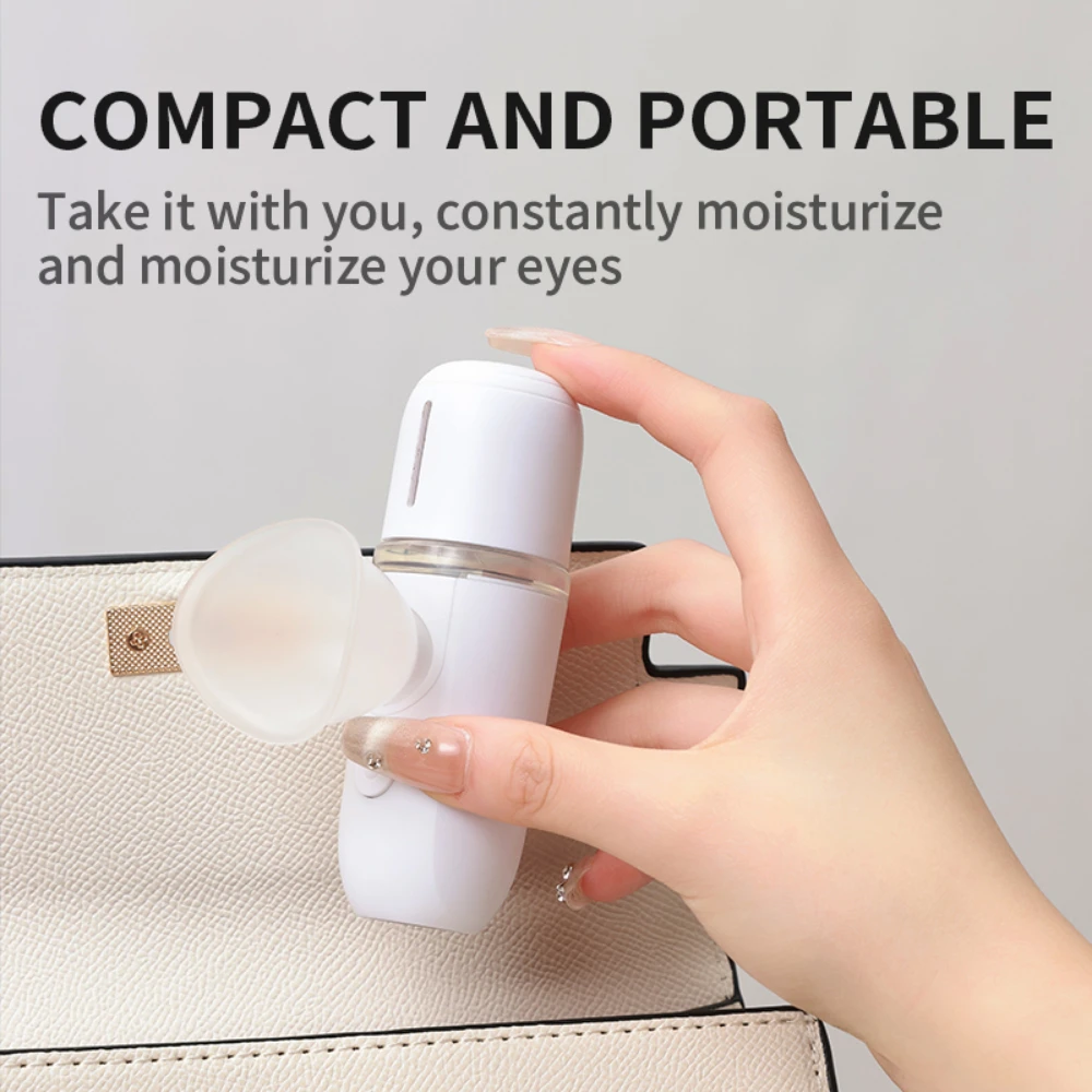 Electric Eye Steamer Sprayer Device Moisturizing Atomizer Water Hot Compress Eyes Soothing Massage Wash Facial Steam Eye Washing