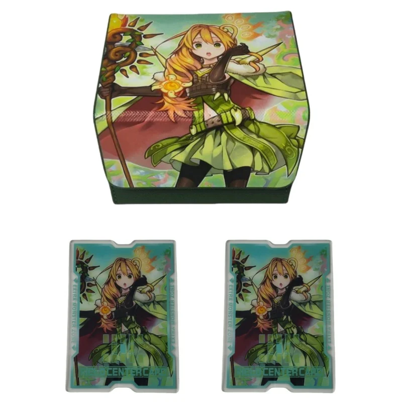 Yu Gi Oh Acg Card Box Ritual Beast Tamer Lara Anime Game Ocg Tcg Ptcg Trading Card Storage Box Pu Leather Collection Box 100+