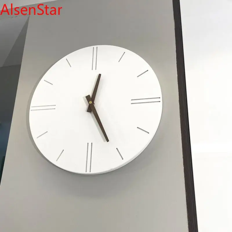 

Nordic Original Silent Wall Clock Modern Study Living Room Quartz Wall Hanging Clocks Watch Home Decoration