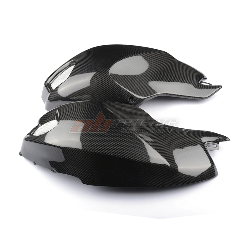 Gas Tank Side Covers Trim Fairings Cowl  For Ducati Monster  696 795 796 1100  Full Carbon Fiber 100%