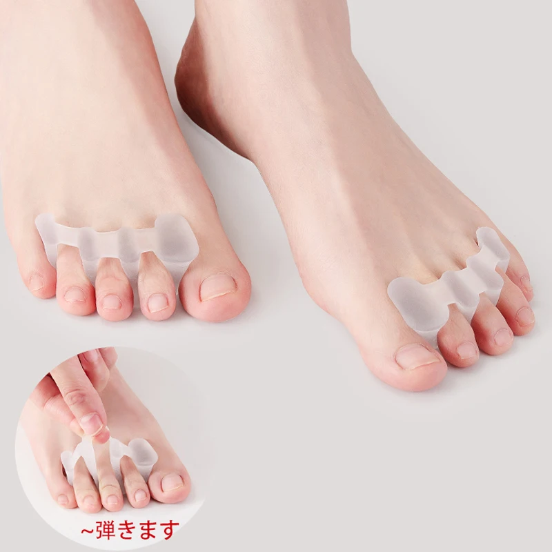 1 Pair Toe Separator Bunion Hallux Valgus Orthosis Overlapping Correctors