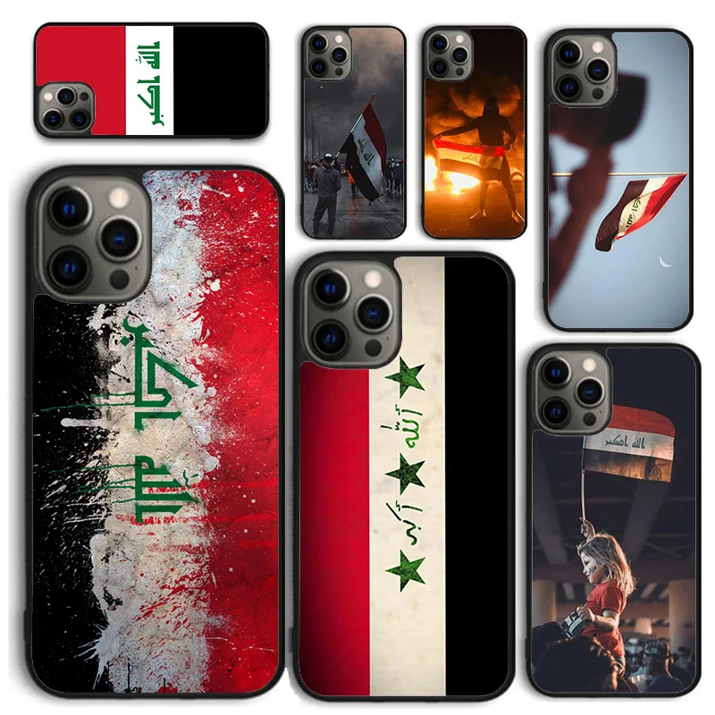 Iraqi Iraq National Flag Phone Case for iPhone 16 15 SE2020 6 7 8 Plus for Apple 13 11 12 14 Mini Pro Max Cover coque fundas