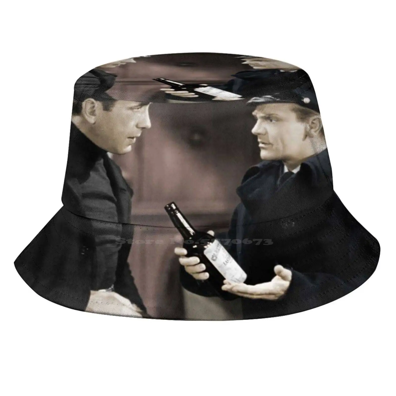 James Cagney & Humphrey Bogart Sun Cap Fisherman Hat Bucket Hats Vintage Classic Gangster 1930S