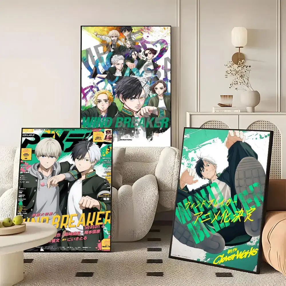 Manga Wind Breaker Poster Character Print Japanese Graphic Streaming Film Style Wall Artwork Bedroom Decor