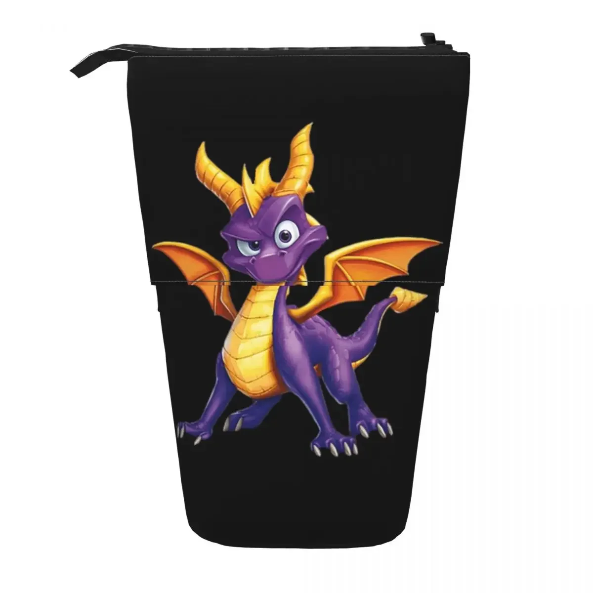 Ice Spyro Reversible Pencil Cases Pen Holder Storage Stationery Supplies Big Capacity Pen Box Pencil Bag for Boys Girls Gifts
