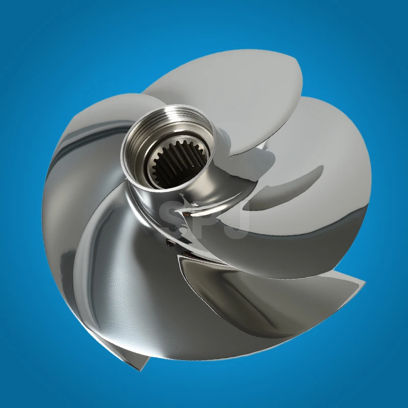 GTI LTD 155 / GTI SE 155 Jet Ski Impeller 22Tooth Polished 4-Blade Seadoo Marine PWC Pump Impeller 155.5mm