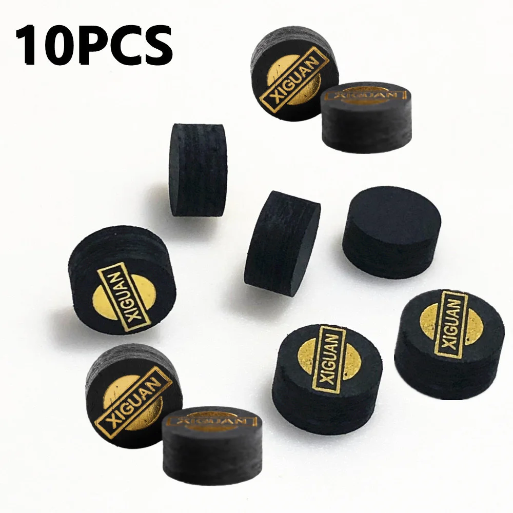 10pcs 14mm Billiard Pool Cue Tips Billiard Heads Tips M Hardness 5 Layers Accessories