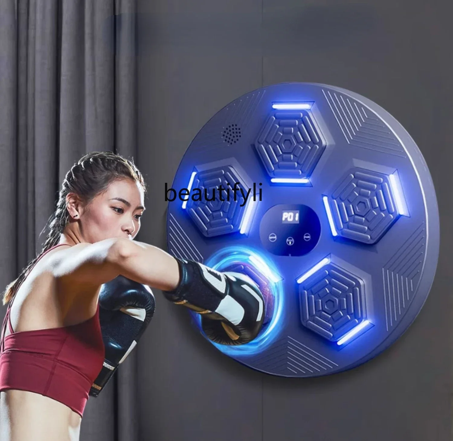 lt Intelligent music boxing machine boxing trainer wall target household decompression boxing