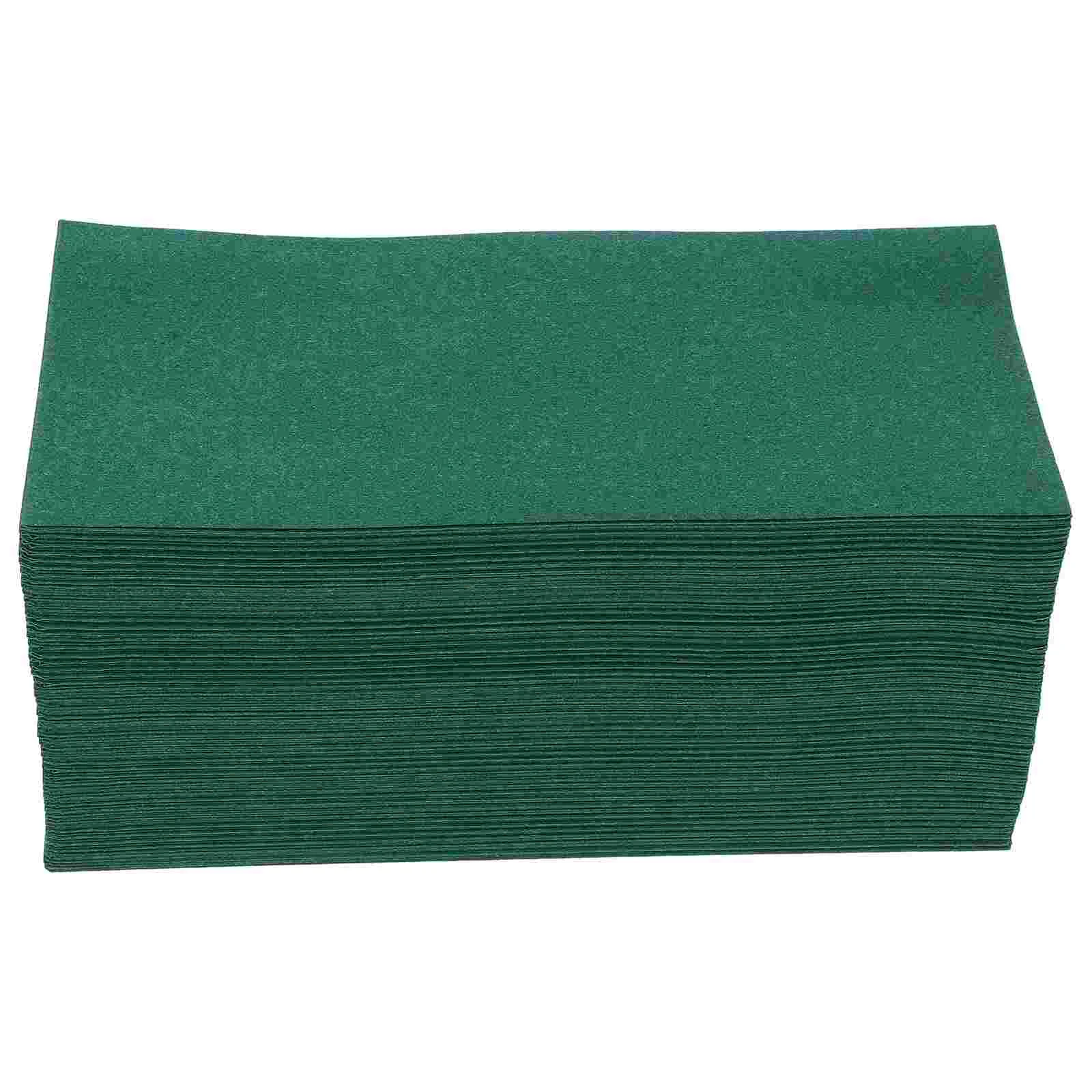 

50 Pcs Dust-free Napkins Hand Towels Green Party Wedding Yellow Linen Banquet Dinner