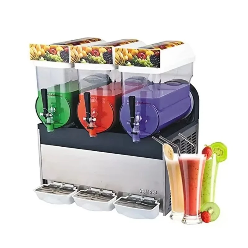 Commercial Ice Slushy Machine 15L*2 Frozen Drink Slush Machine 2 tank Home Slush Maker