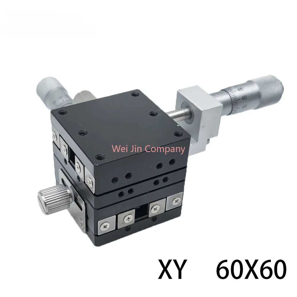 LGY60C XY Axis Manual Sliding Table 60 60mm Left Right Type Precision Linear Guide Ball Bearing Steel Roller Linear Slide Replac