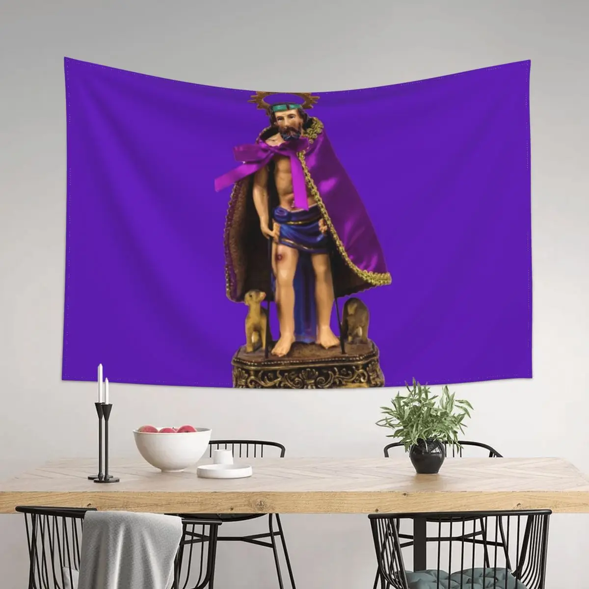 

San Lazaro Babalu Aye Cuba Santeria Tapestry Decor For Room Decoration For Home Tapestry