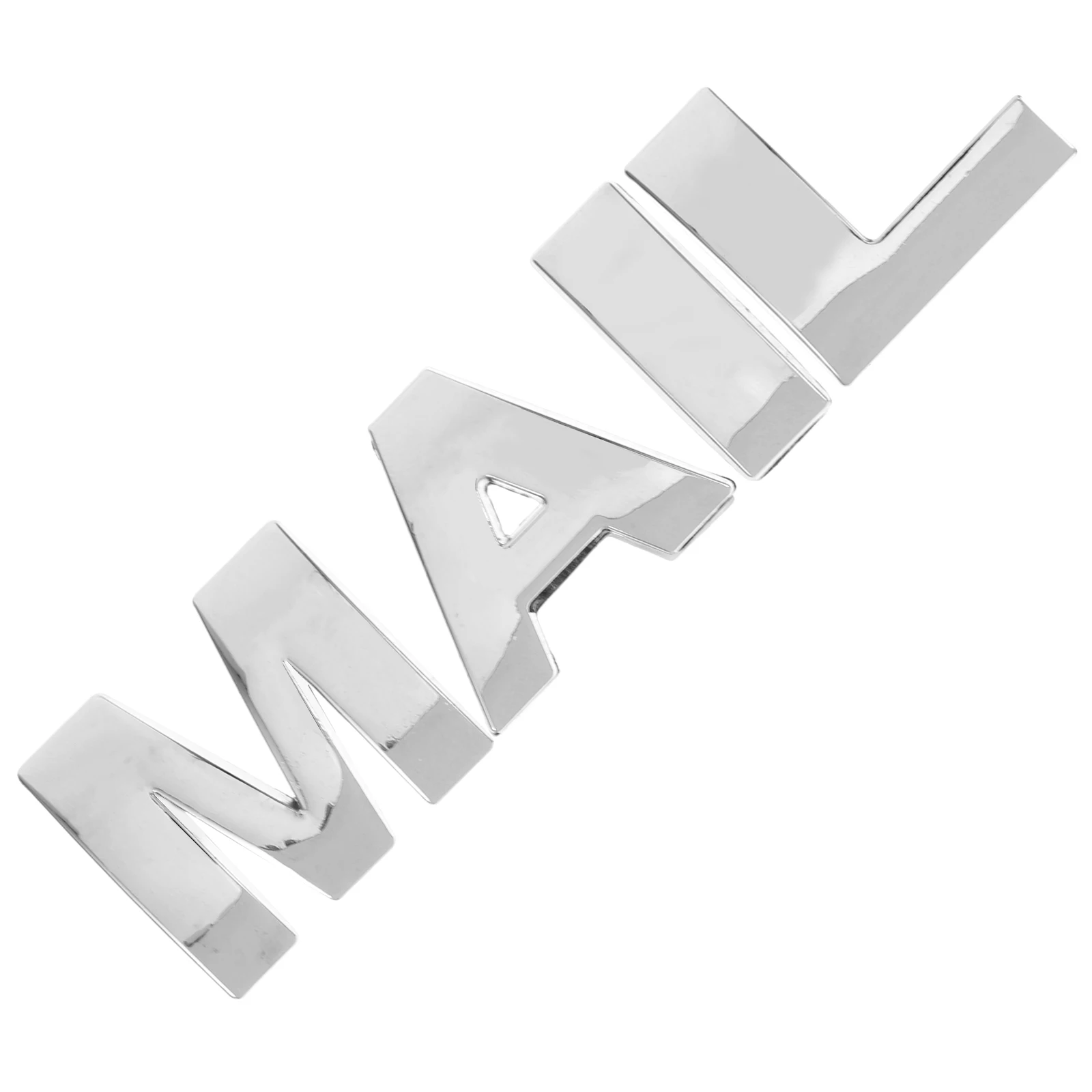 

4Pcs Metal Letters for Mailbox Mail Sign Zinc Alloy Waterproof Adhesive Sticker 3D Alphabet Decal for Outdoor Decoration