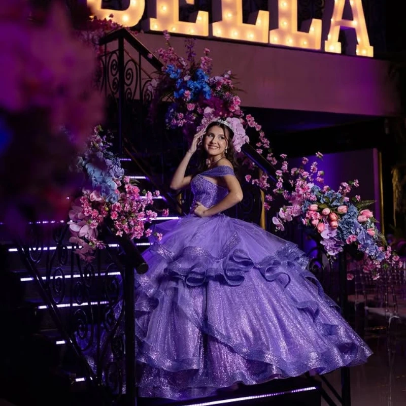 Рисунок 4 - Блестящие фиолетовые платья Quinceanera