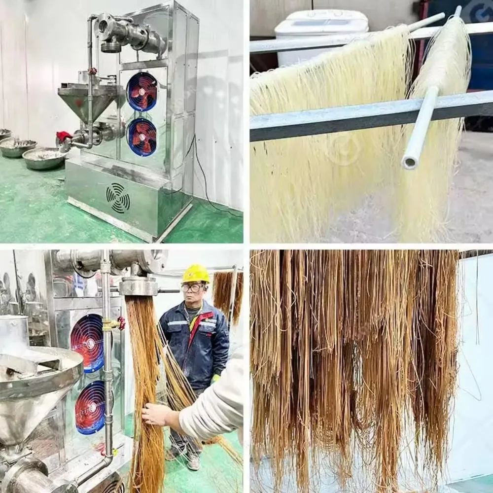Automatic New Rice Noodle Machine - Buckwheat Corn Vermicelli Maker, Commercial Pasta Processing Equipment for Noodle Production