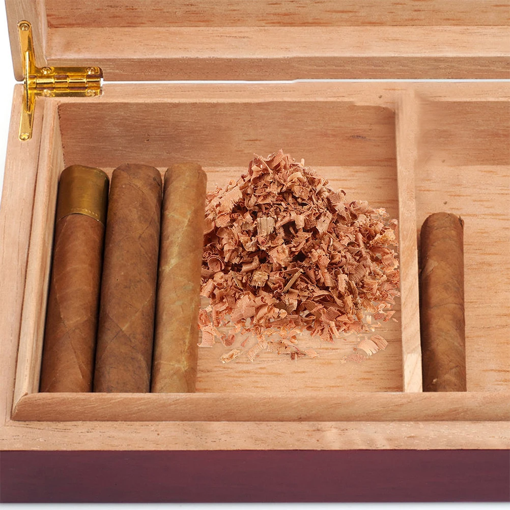 2 Bags Humidors Natural Wood Chips Aromatic Fresh Keeping Multi-Use Humidor Accessories For Humidors For Box Cigar Humidor