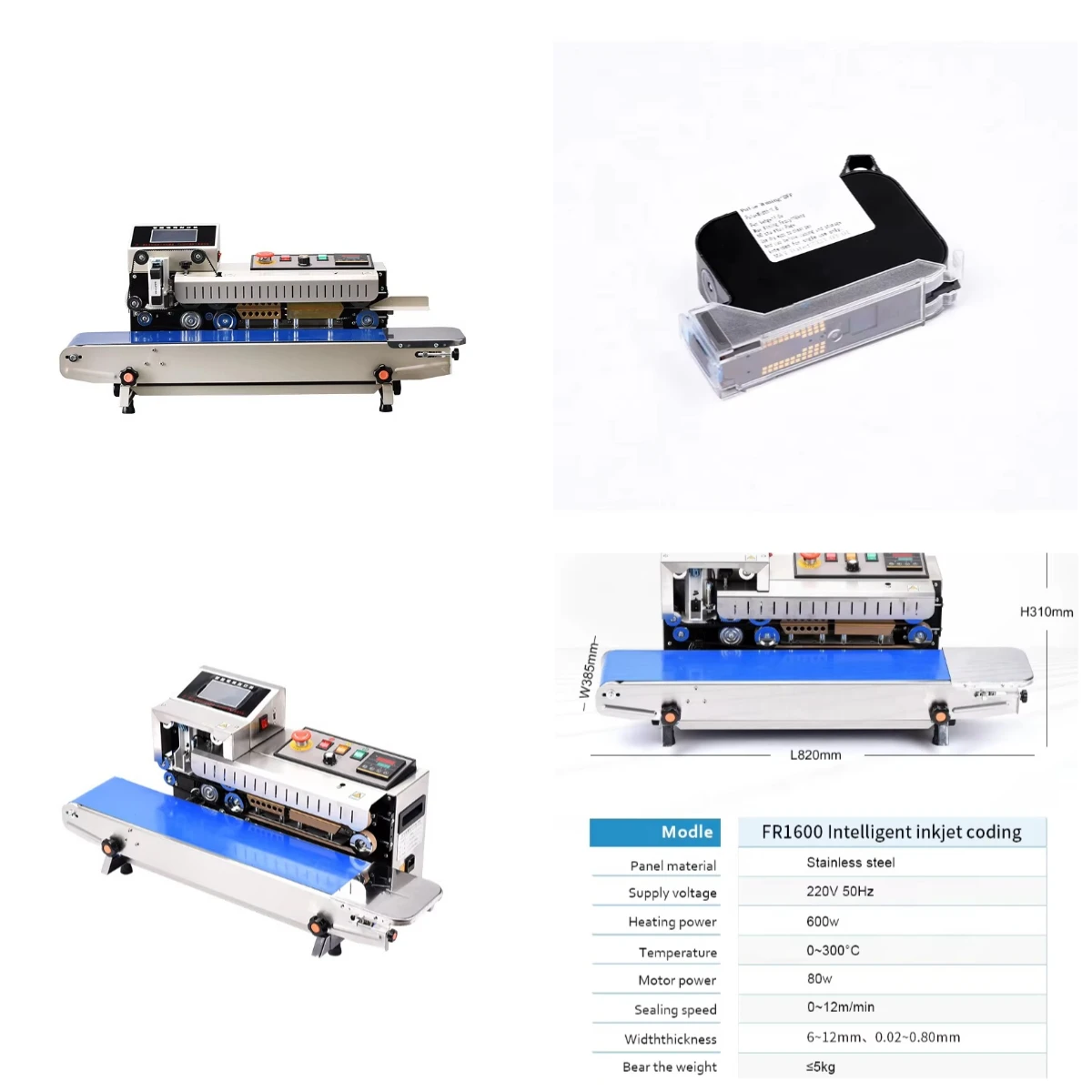 

STLZoey Automatic Band Sealer Inkjet Printing Type Intelligent Sealing Machine Hot Sealing Machine with Date