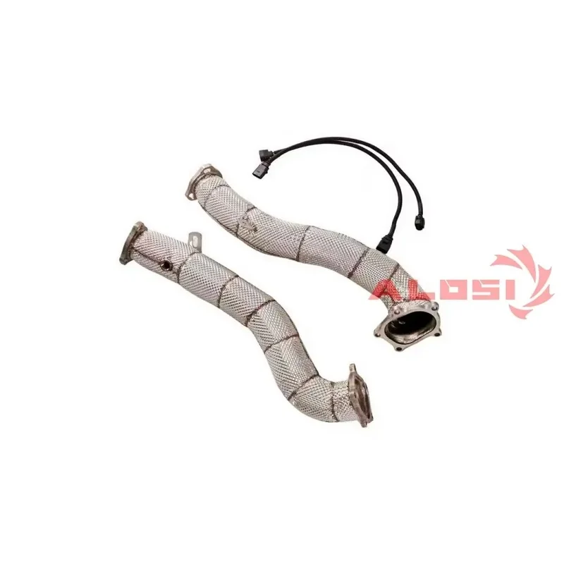 304 stainless mid length exhaust pipe modified racing engineered for BMW Z4 G29 B58 turbo direct bolt on