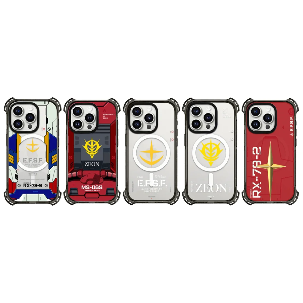 

Robot 4 Corner Magnetic Phone Case Cover for IPhone 16 ~ 13 Pro Max Case