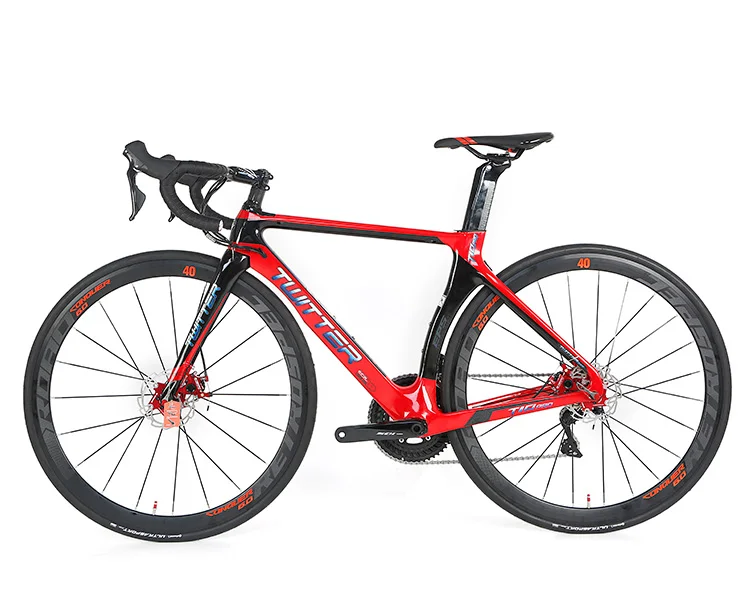 

Велосипед шоссейный Twitter R10pro, 105, 22 скорости, дисковые тормоза, карбоновый гоночный велосипед