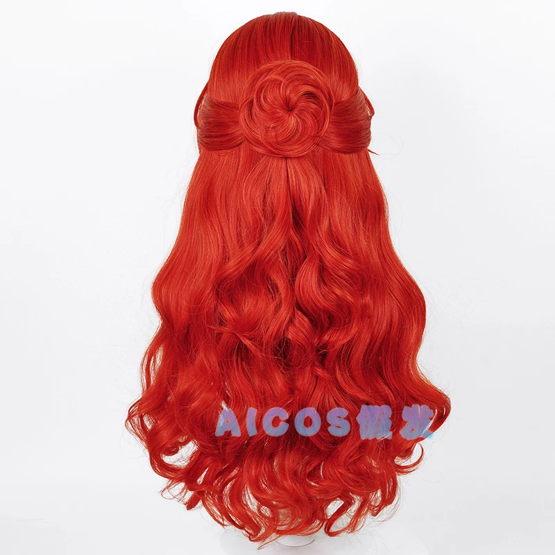 Honkai Himeko-Perruque de Cosplay pour Femme, Cheveux Longs Rouges, Bonnet de Perruque Gratuit