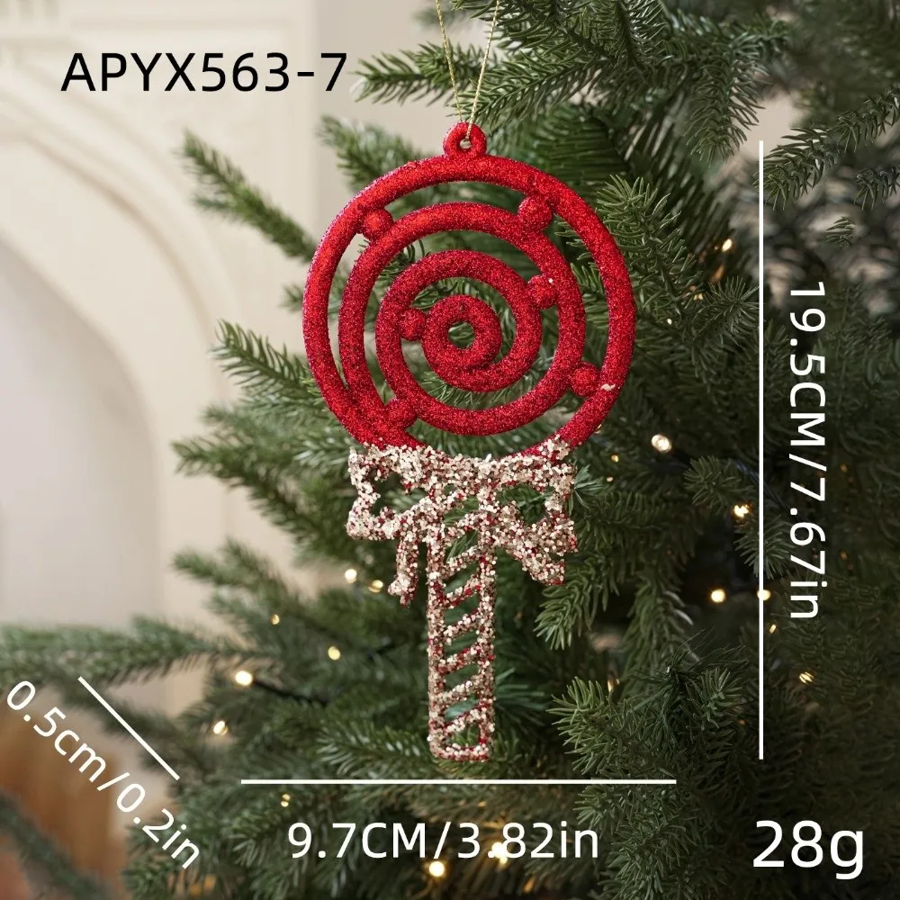 Gold Glitter Christmas Tree Ornament Lightweight Irregular Snow Shape Pendant Easy Hang Plastic Holiday Tree Decor