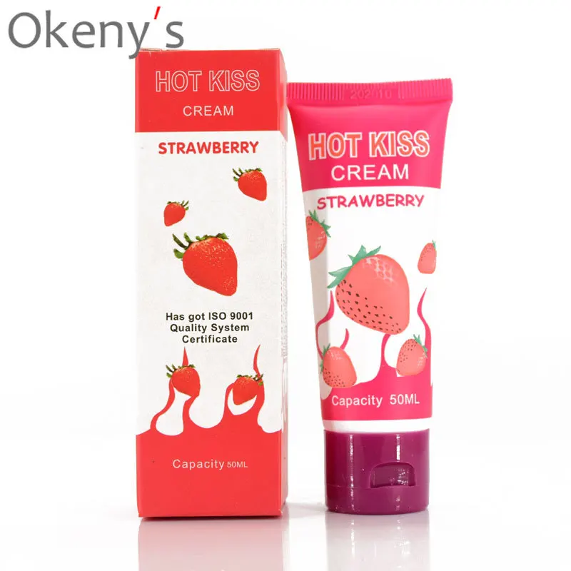 HOT KISS Lubricant Banana Cream Strawberry Cream Sex Lube Body Massage Oil Lubricant for Anal Sex Grease Oral Vaginal Love Gel