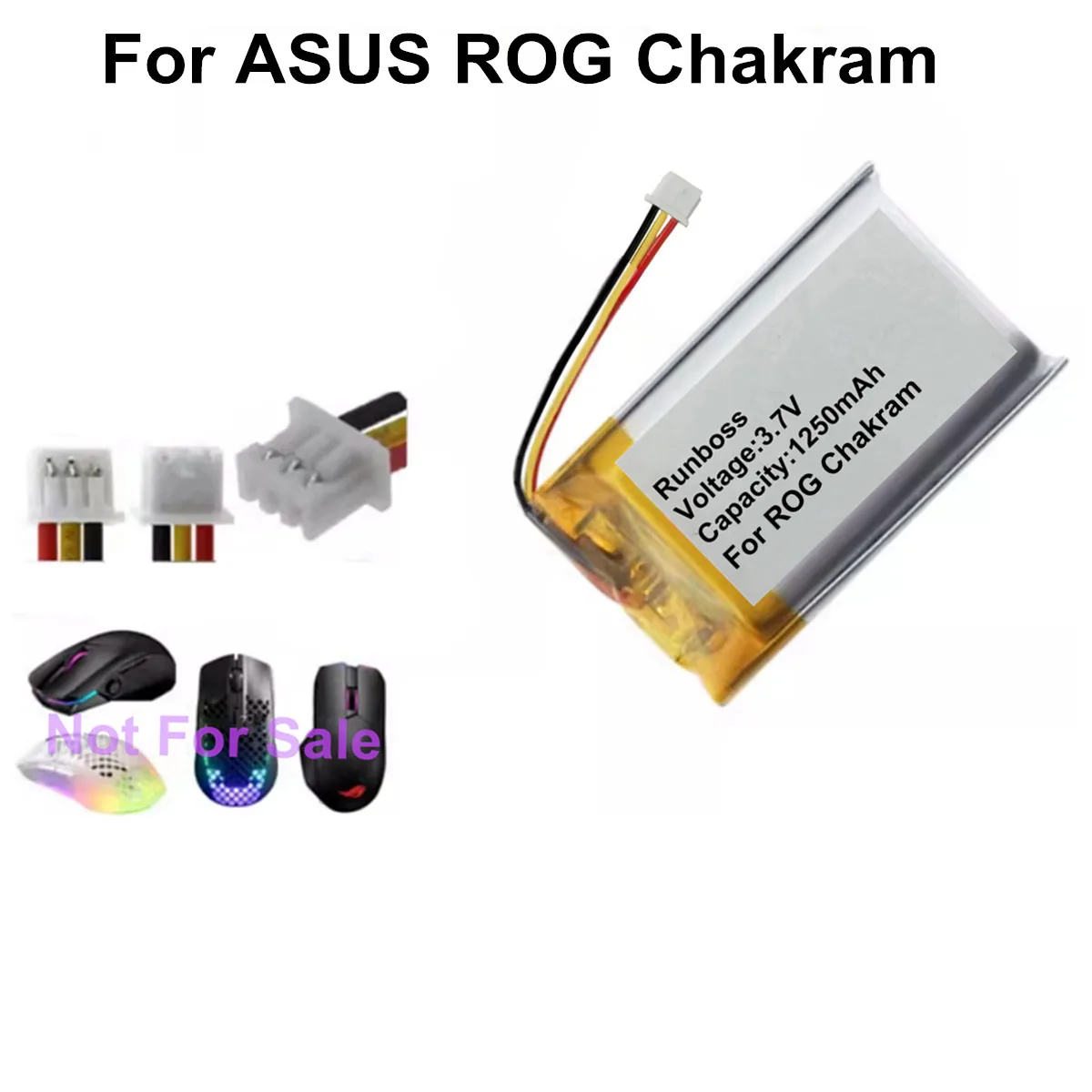 New Battery for ASUS ROG Spatha X/ROG PUGIO II/ROG Gladius ii/ROG Keris/ROG Chakram /ROG STRIX IMPACT II Gaming Wireless Mouse