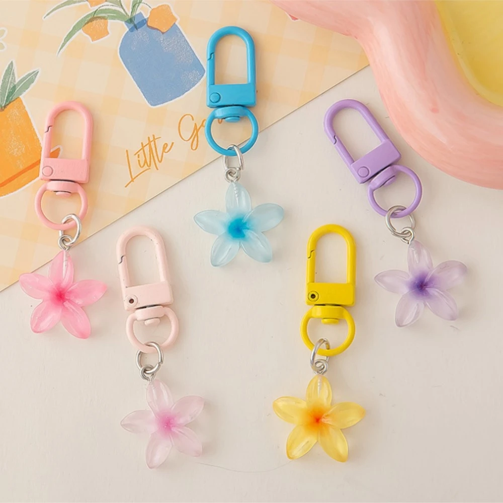 

Цветной прозрачный цветок брелок-подвеска для женщин и девочек модный изысканный брелок для украшения сумки аксессуары подарок другу ins