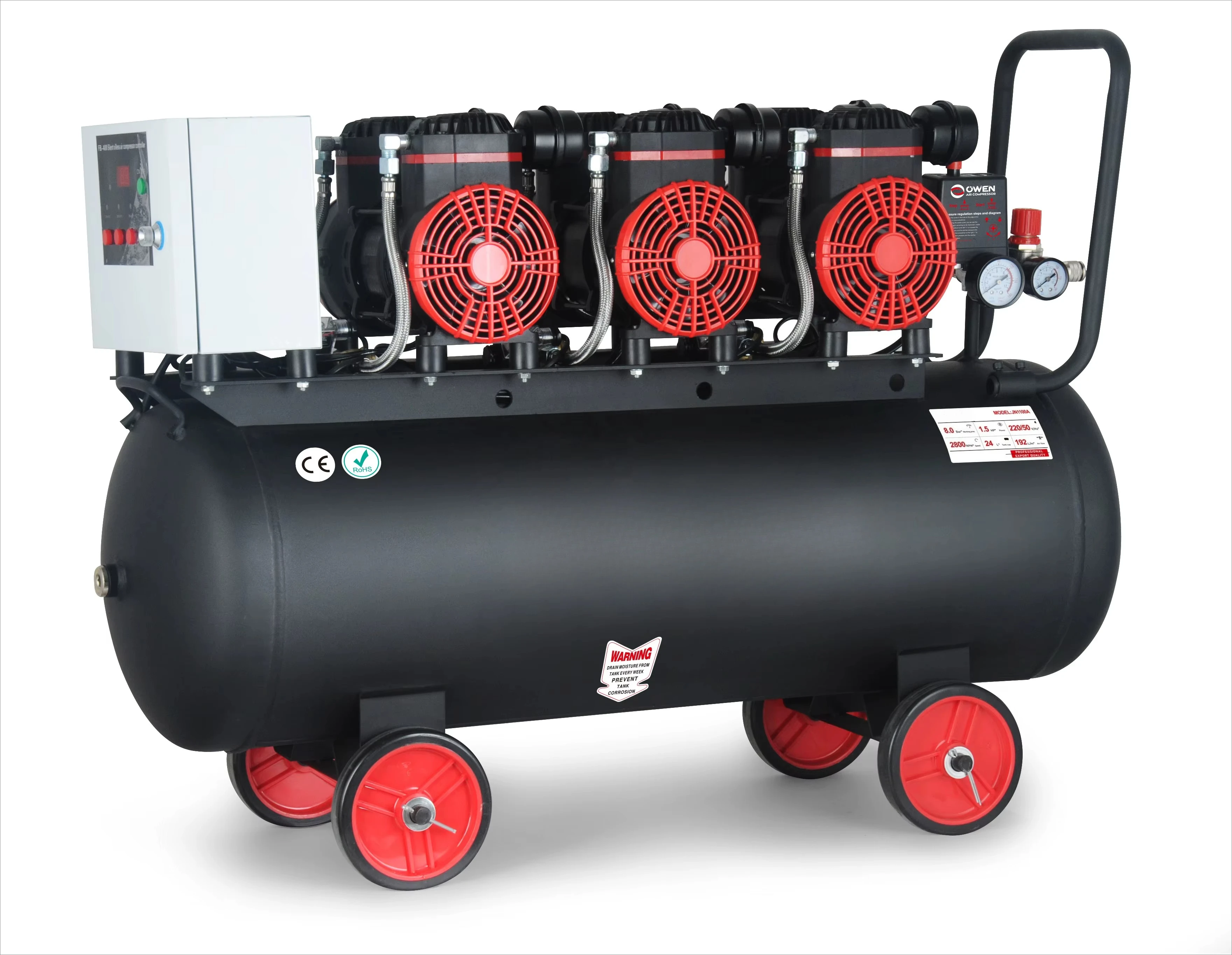 1100W THREE HEADS OIL FREE AIR COMPRESSORS SILENT AIR COMPRESSORS for SALE
