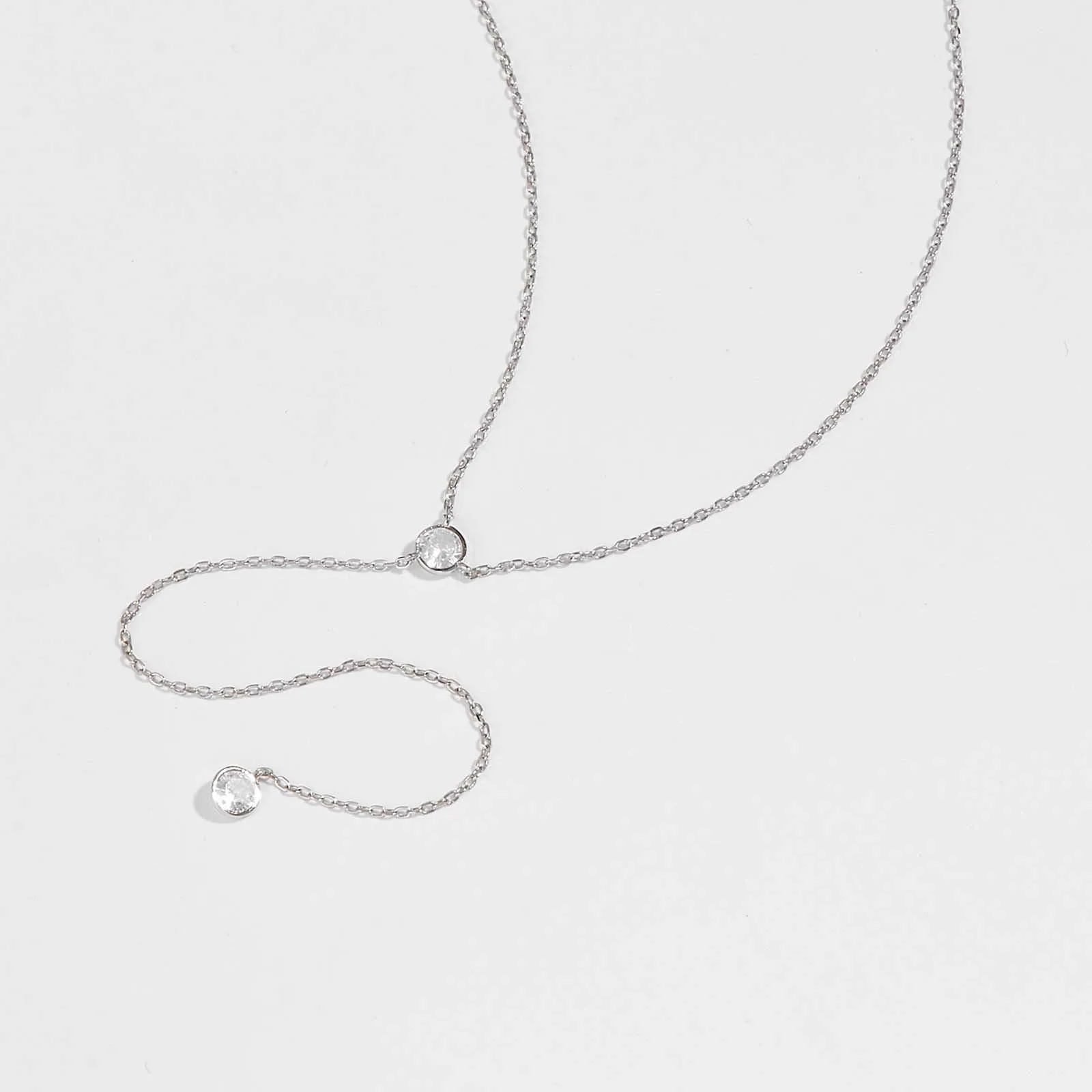 VEWANT Okrągły CZ Wisiorek Krzyż Y 925 Sterling Silver Wisiorek Długi Łańcuch Naszyjnik Choker Luksusowa biżuteria 2024 — zdjęcie 5