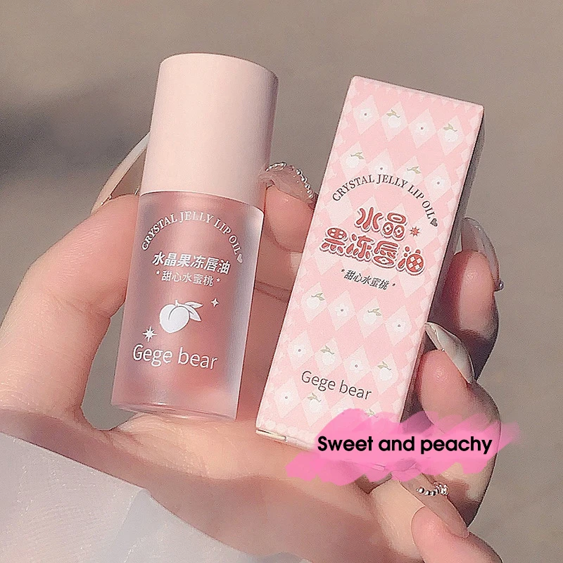 Crystal Jelly Lip Oil Balm labial hidratante Hidrata y reduce las líneas de los labios Lápiz labial para mujeres