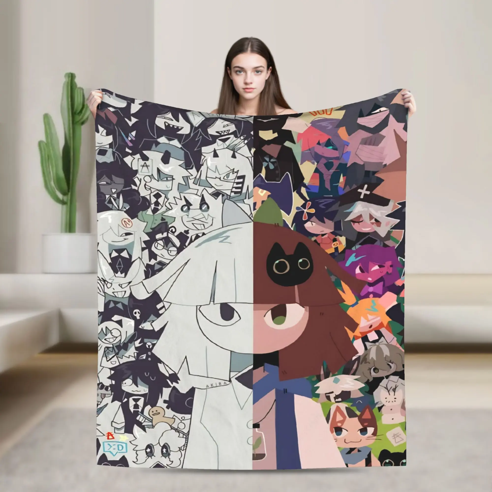 FPE Fundamental Paper Education Throw Blanket for Couch  Soft Cozy Plush Blanket Multi-size Bedspreads for All Seasons
