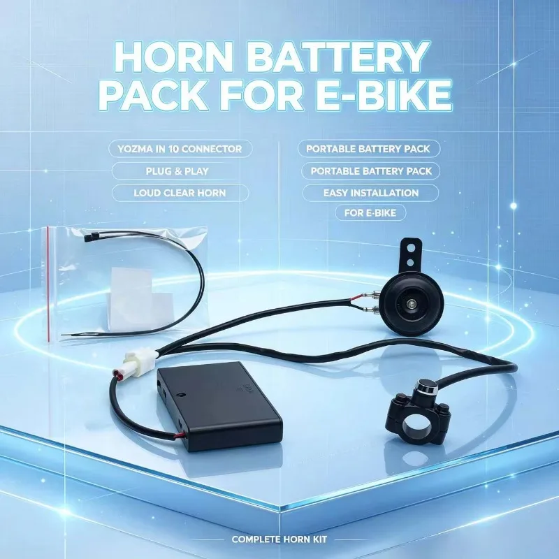 Wintai-Tech Bike Horn Super Loud 12v with Battery Pack