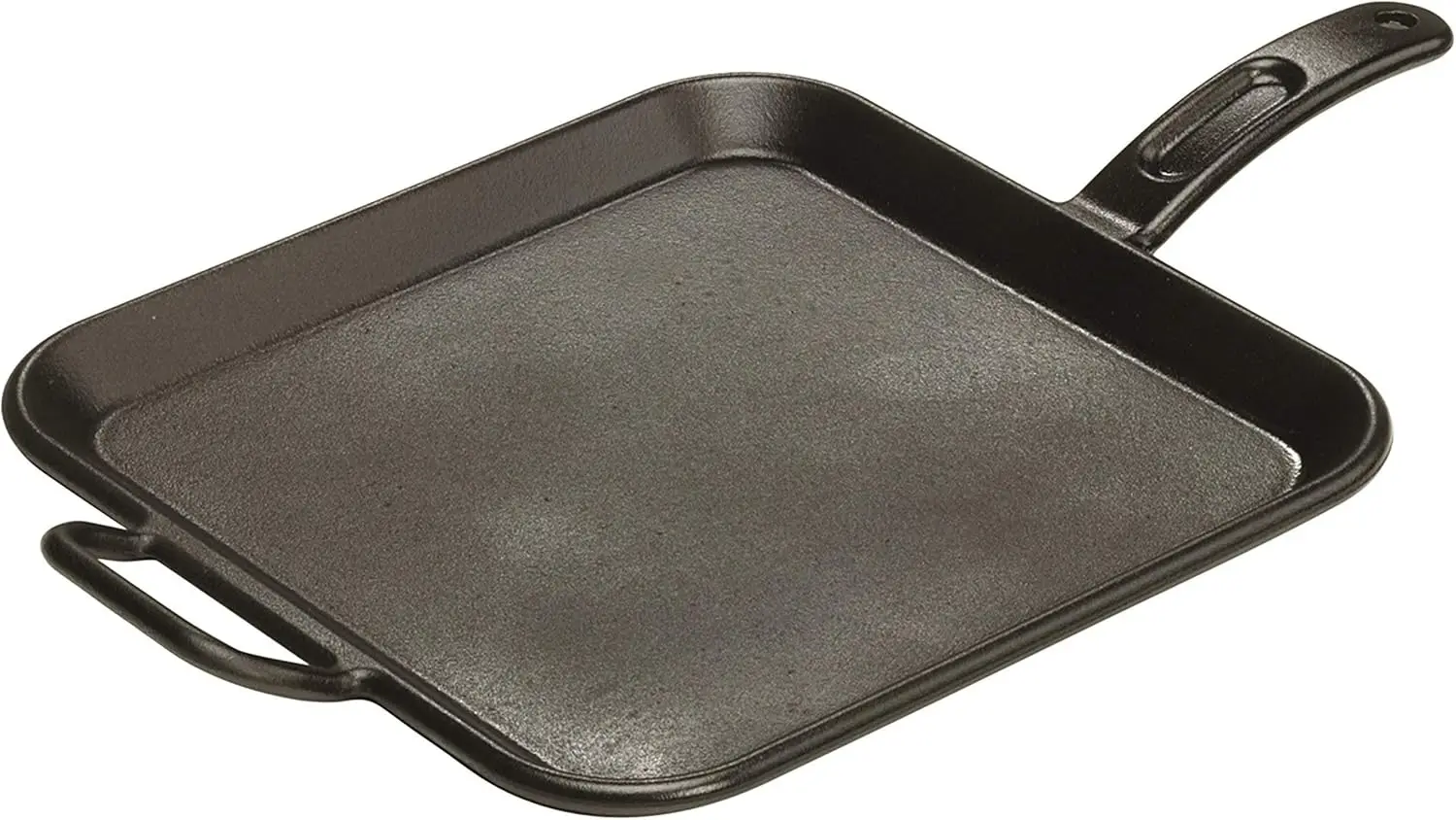 

12 Inch Cast Iron Square Griddle, Seasoned, Even Heating, Nonstick, Versatile Cookware
