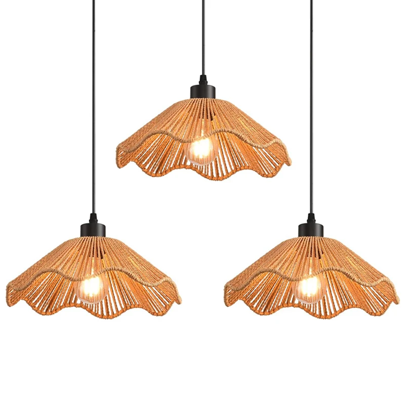 

Винтажный подвесной светильник из ротанга, для чайной комнаты, гостевого дома, спальни, магазина, лобби, декоративный светильник для дома.