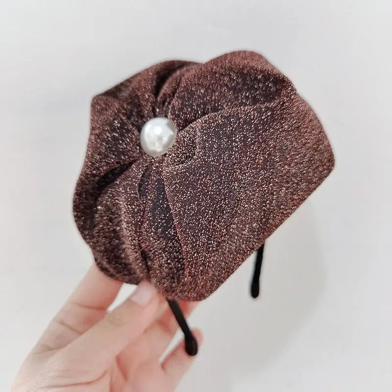 Tulle Bowknot Headband Thin Yarns Half Caps For Masquerades And Cocktails Party