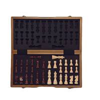 wooden chess set 39cm/15.35inch magnetic with 2 additional queens, folding portable travel board, suitable for tournament