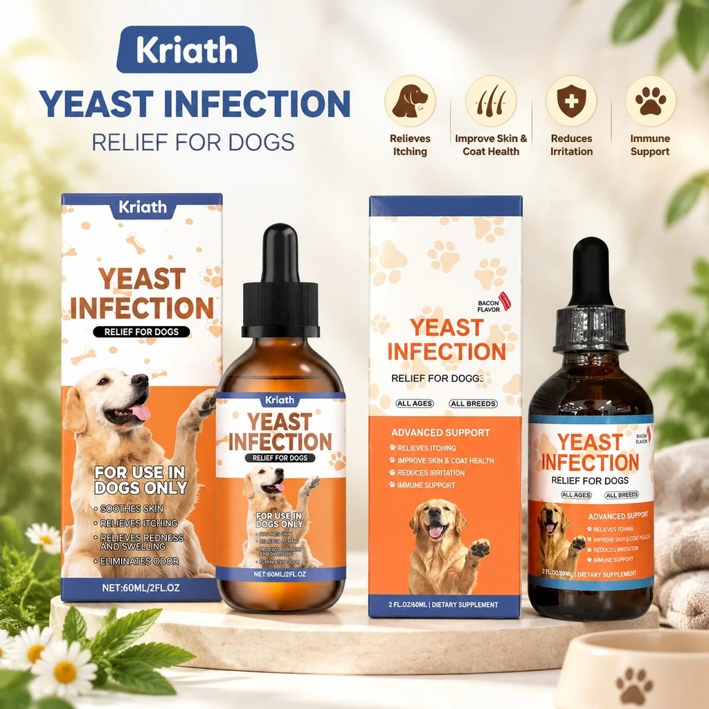 Newly Upgraded 60ML Dog Pet Drops Gentle Care Supplement To Maintain Healthy Coat and Skin for Dogs Herbal Drops PET CARE