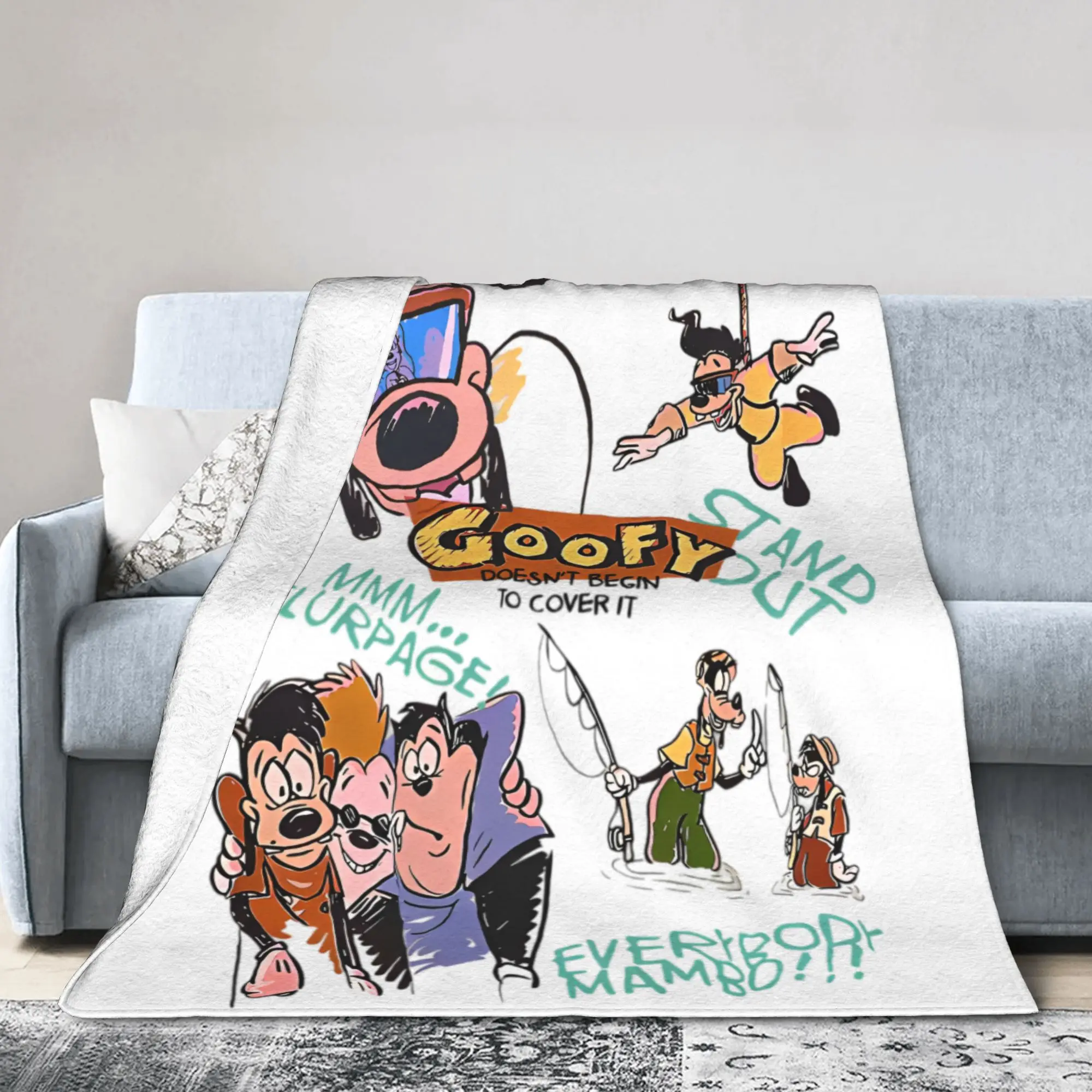 شخصيات فيلم جوفي رسم بطانية الفانيلا الخريف الشتاء ماكس وروكسان متعددة الوظائف سوبر لينة رمي بطانية المفرش #1