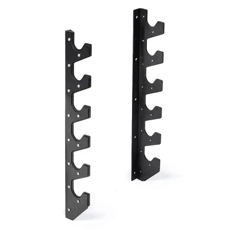 Wall Mounted Barbell Storage Rack 6 Pole Gym Fitness Equipment Holder Bracket