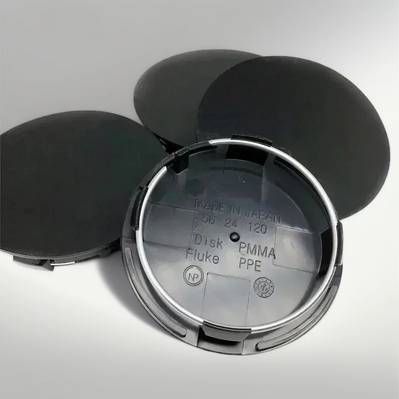 

4pcs 70mm No Logo Auto Rims Cover Black 56.24.1205624120 Wheel Center Cap Hubs