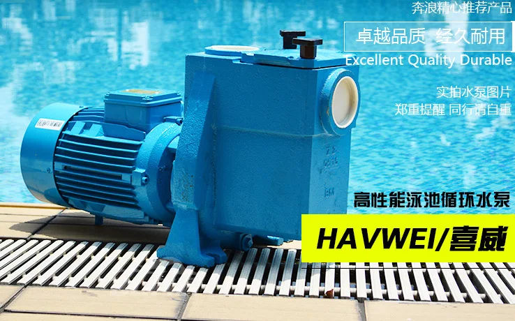 Xiwei Cast Iron High Power Water Pump for Pool Filtration Circulation Large Flow Suction Sewage Machine