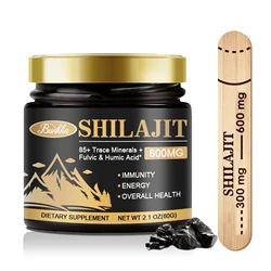 Shilajit чистый 100% Гималайская оригинальная Гималайская смола для красоты кожи мозга, гормон для здоровья, баланс 85 + минералов и фульвовой кислоты