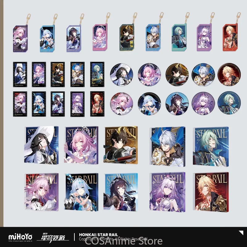 Broche, insignia, botón para Itabag y colgante para bolso con llavero de la serie QXYY, auténtico de la serie oficial del juego Honkai Star Rail, de Dan Heng, estilo cosplay, lindo.