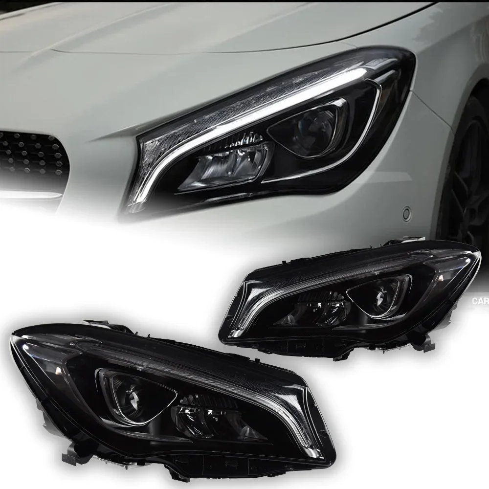 Car Lights for Benz W117 Headlight Projector Lens Cla-Class Cla180 Cla200 CHead Lamp LED Headlights Drl Automotive Accessories