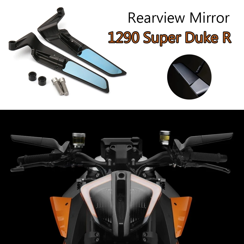 

Motorcycle Wing Mirrors Sports Winglets Mirror For 1290 Super Duke R EVO 2022- Mirrors New Stealth Mirror Adjustable Mirrors Kit