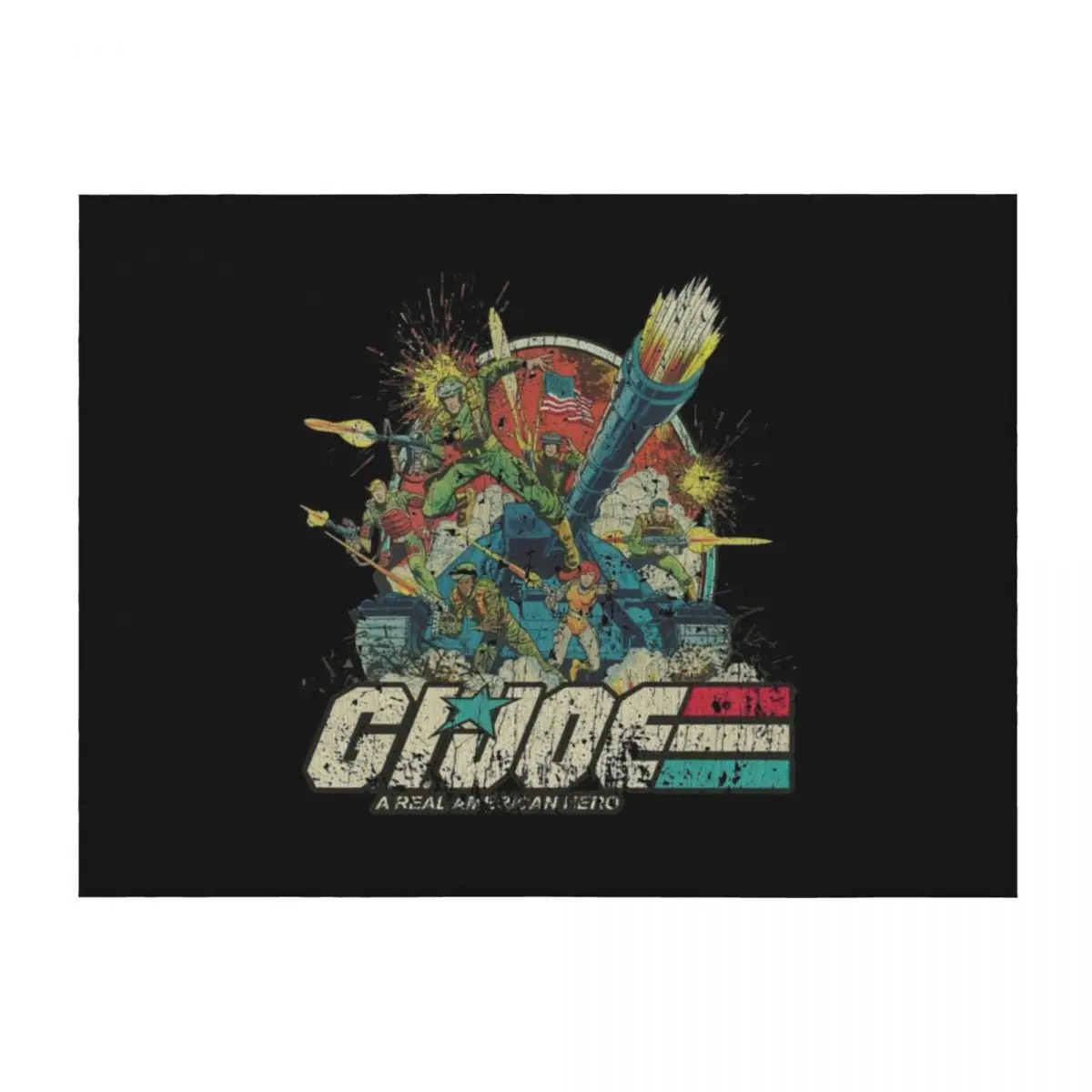 

Gi Joe Real American Heroes Throw Blanket Personalized Gift Cute Plaid Sofa Throw Soft Big Blankets